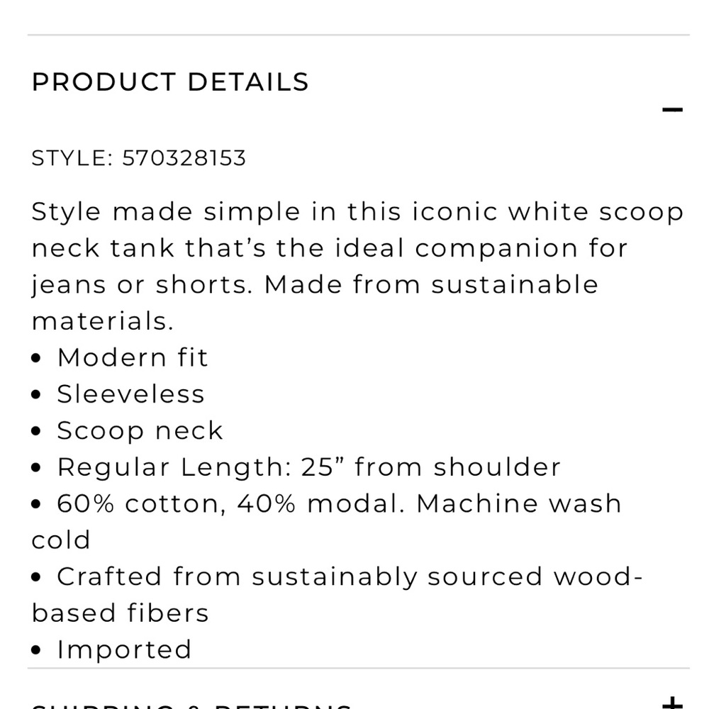 NWT White House Black Market, scoop neck white T-shirt - Picture 9 of 9